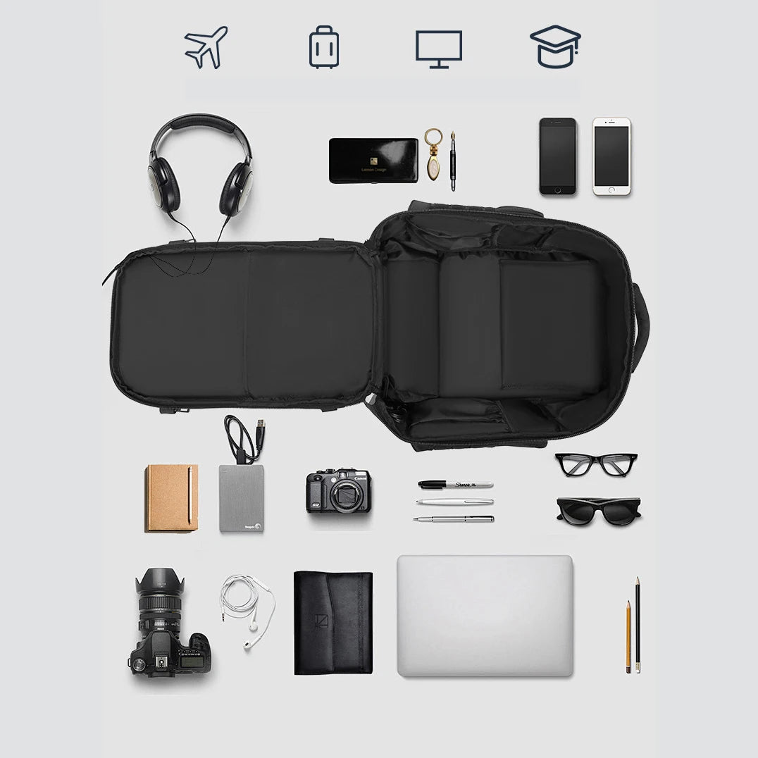 Men Travel Backpack Bag School Bag Men Oxford Backpack with Shoes Compartment 15.6 Inch Laptop Backpack for Men Rucksacks Bags