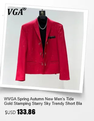 WVGA Spring Autumn New Man Tide Heavy Pearl-studded Trendy Three-dimensional Flower Blazers Niche Chic Casual Jackets Ins W22622