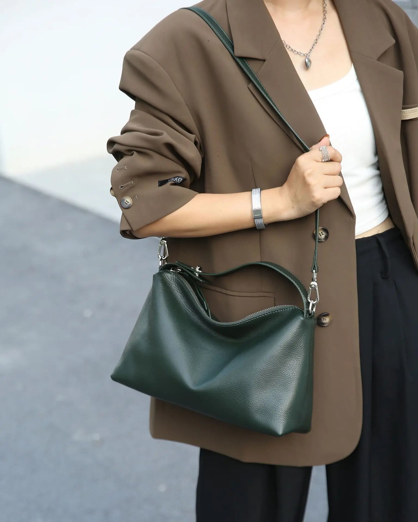 Vintage Messenger Bag Red Mom Bag Leather Bag Soft Leather Large Capacity Minimalist Crossbody Bag Women Female Luxury Bag