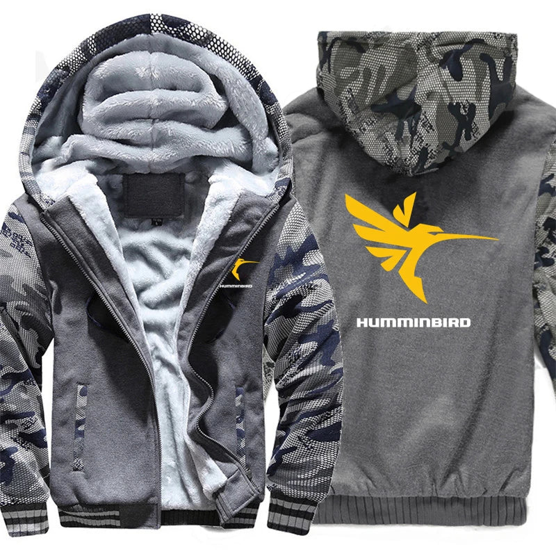 Humminbird Hoodies Men Cool Fashion Thicken Sweatshirts Pullover