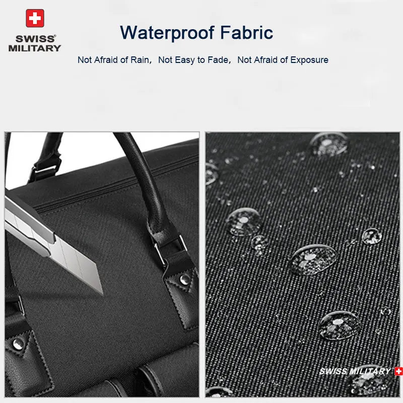 SWISS MILITARY New Men's Business Garment Bags Large Multifunctional Foldable Suit Bag with Shoes Bag Gym Bag Shoulder Bags