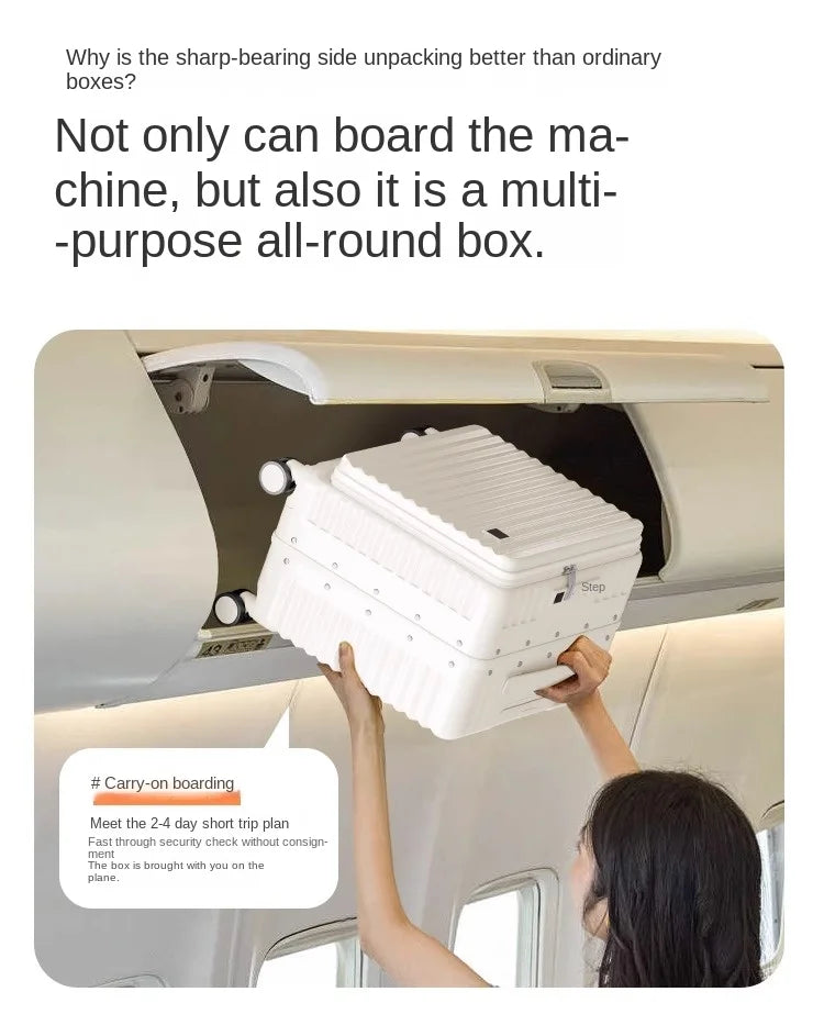 Front Opening 18/20 inch Suitcase Cabin Luggage Small 16 inch Short Trip Bag Ultra-light Aluminium Frame Luggage Large Capacity