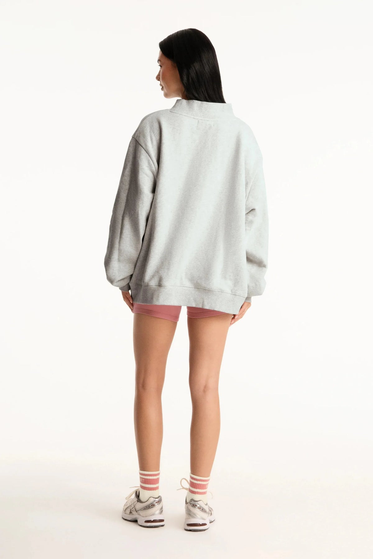 2026 Ladies' Women's Sweatshirts Spring Autumn Long Sleeve Mock Neck Casual Hoodies Plus Size Womens Relaxed Solid Color Hoodie