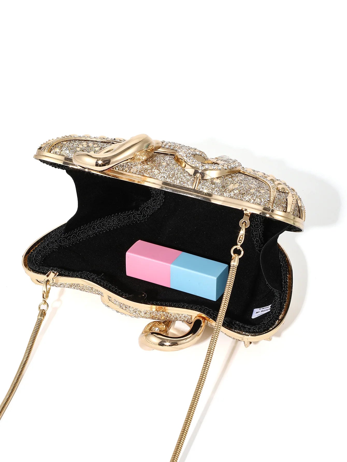 XIYUAN Swan Rhinestone Evening Clutch Bags For Wedding Party Metal Novelty Purses And Handbags Luxury Designer High Quality