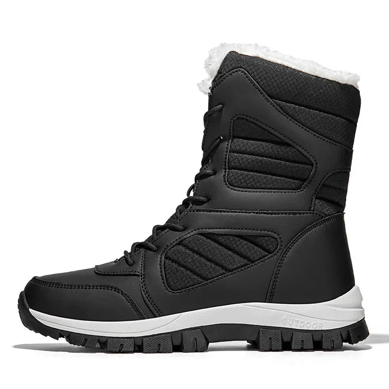 Thickened Winter Snow Boots Men's High Top Cotton Outdoor Sports Boots Couples Snow Shoes Anti-wear Comfortable Warm Zapatillas