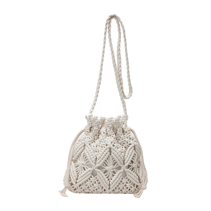 LEFTSIDE Weave Small Shoulder Bags for Women 2025 New Summer Knit Crossbody Bag Females Weave Raffia Beach Bags Handbags