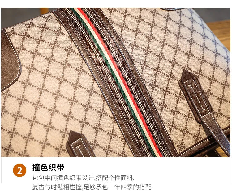 New Fashion Women's Tote Bag Trend Brand Retro Printed Shoulder Bag Large Capacity Elegant Commuter Bag Designer Luxury Handbag