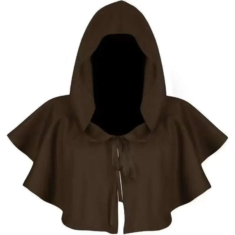 Halloween Plague Doctor and Cloak Costume Props Long Nose Beak Leather for Adult Reaper Cloak Medieval Black Hat