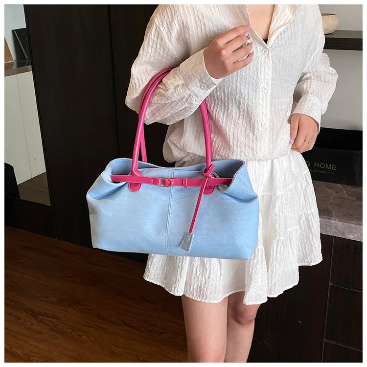 2026 High Quality Fashionable Versatile Commuting Handbag Simple Casual Large Capacity Single Armpit Shoulder Bag for Women