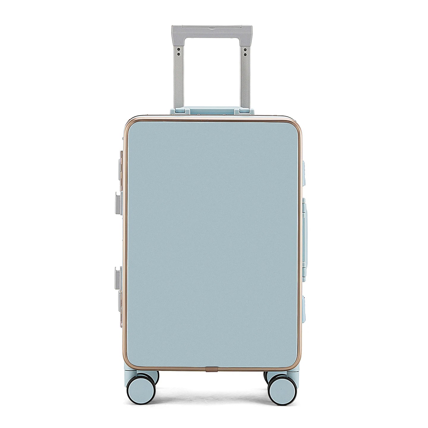 Gilding Aluminum Frame Suitcase Thickened PC Multifunctional 20 inch Boarding box Morandi Color Series 24/ 26 inch Trolley Case