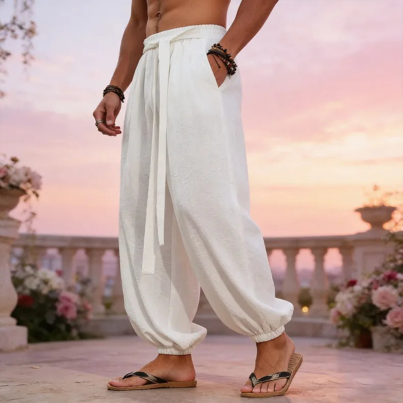 FGKKS Brand New Men Pants Fashion Casual Holiday Comfortable Cotton Loose Style Spring Pants Man Traveling Trousers