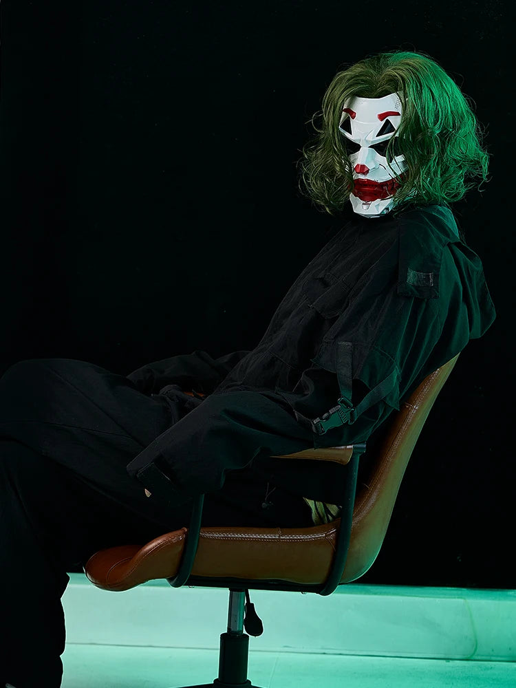 Cyberpunk Masks Clown Braids 2d Cosplay Resin Custom Products Halloween Anime Role-Playing Props And Gifts Toys