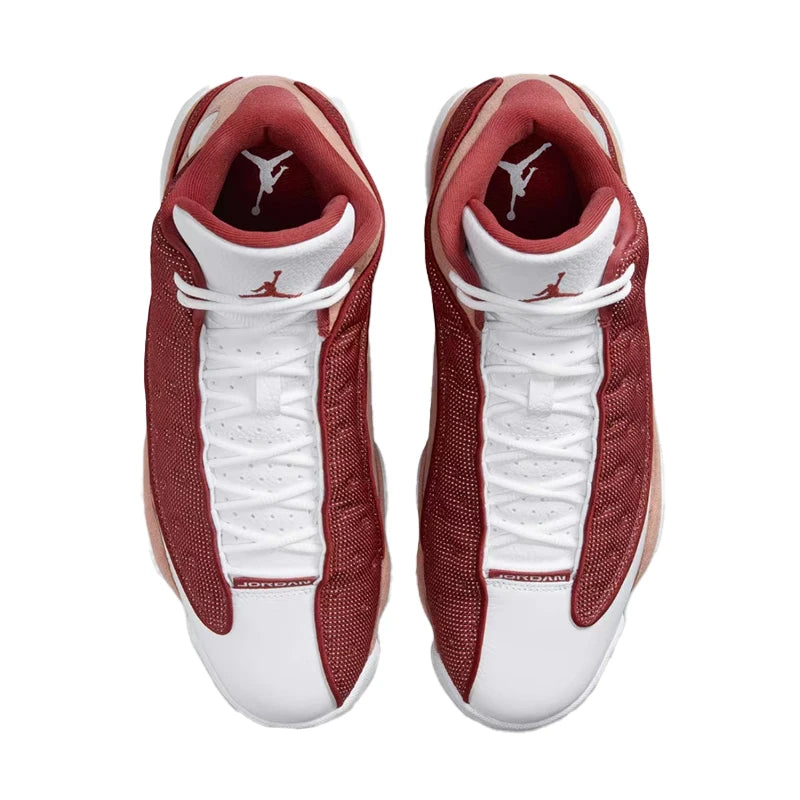 Nike Jordan Air Jordan 13 Retro Versatile,Lightweight,Soft, and Responsive Mid-Top Basketball Shoes for Men – Orange  DJ5982-601