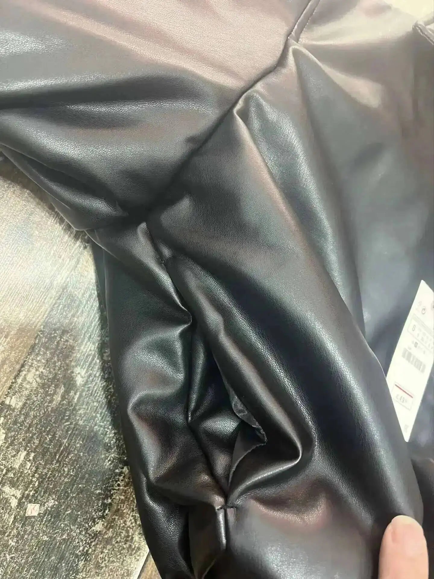 SHENGPALAE Women's Fashion 2026 Autumn Winter New Clothes Solid Color Leather Thicken Warm Female Short Cotton Jacket 5C1437