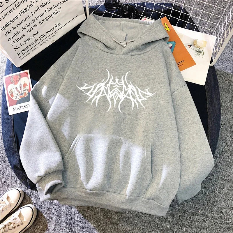 2026 New Arrival Women's Sweatshirts Y2K Style Hooded Long Sleeve Pullover Urban Casual Fashion Loose Hoodies Streetwear