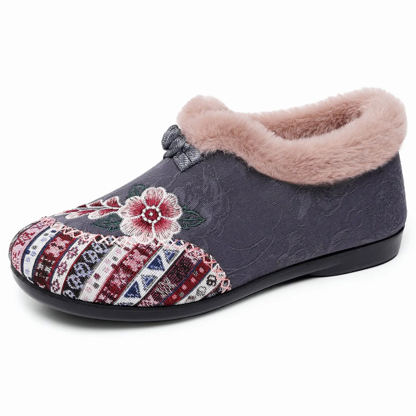 Fashion Women's Shoes Zapatillas De Mujer Cotton Shoes Woman Botines Embroidered Snow Boots Women Botas Winter Warm Short Boots