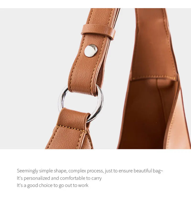 Genuine Leather Women Tote Bags Fashion Luxury Designer Women's Shoulder Bag Quality Cowhide Large Capacity Half Moon Handbags