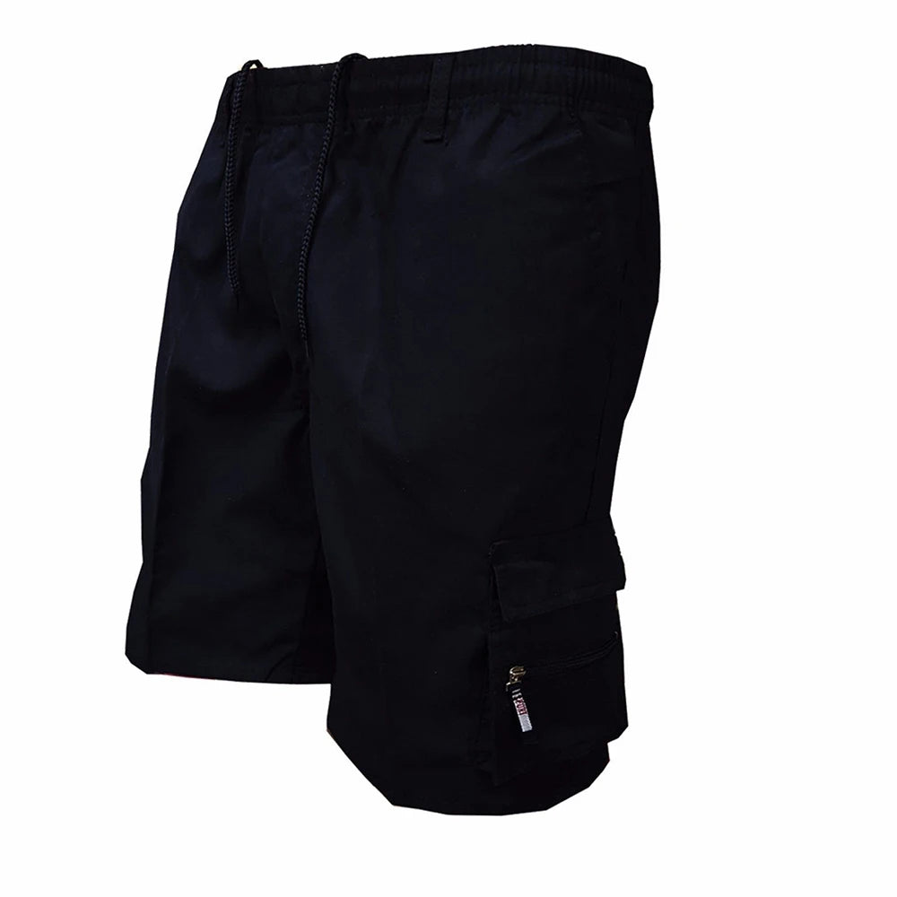 Men's Camouflage Cargo Shorts Casual Loose Work Tooling Shorts Summer Male's Outdoor Knee Length Short Pants