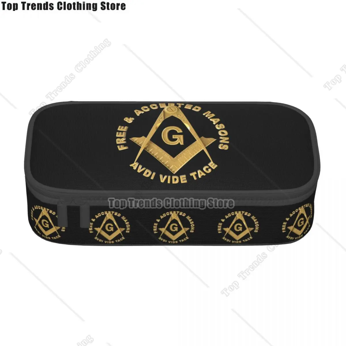 Kawaii Masons Masonic Freemason Pencil Cases for Girl Boy Big Capacity Mason Freemasonry Pencil Pouch Stationery