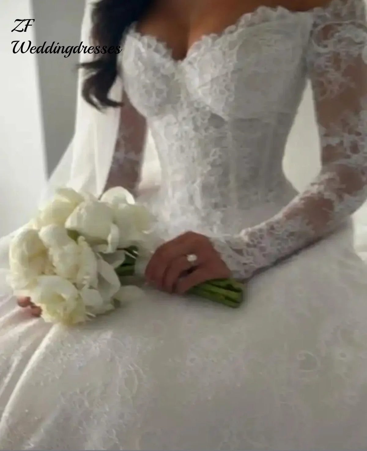 Customized Off Shoulder Mermaid Wedding Dress Lace Appliques Sweetheart Long Sleeves Bridal Gown Princess Vestidos De Novia 2026