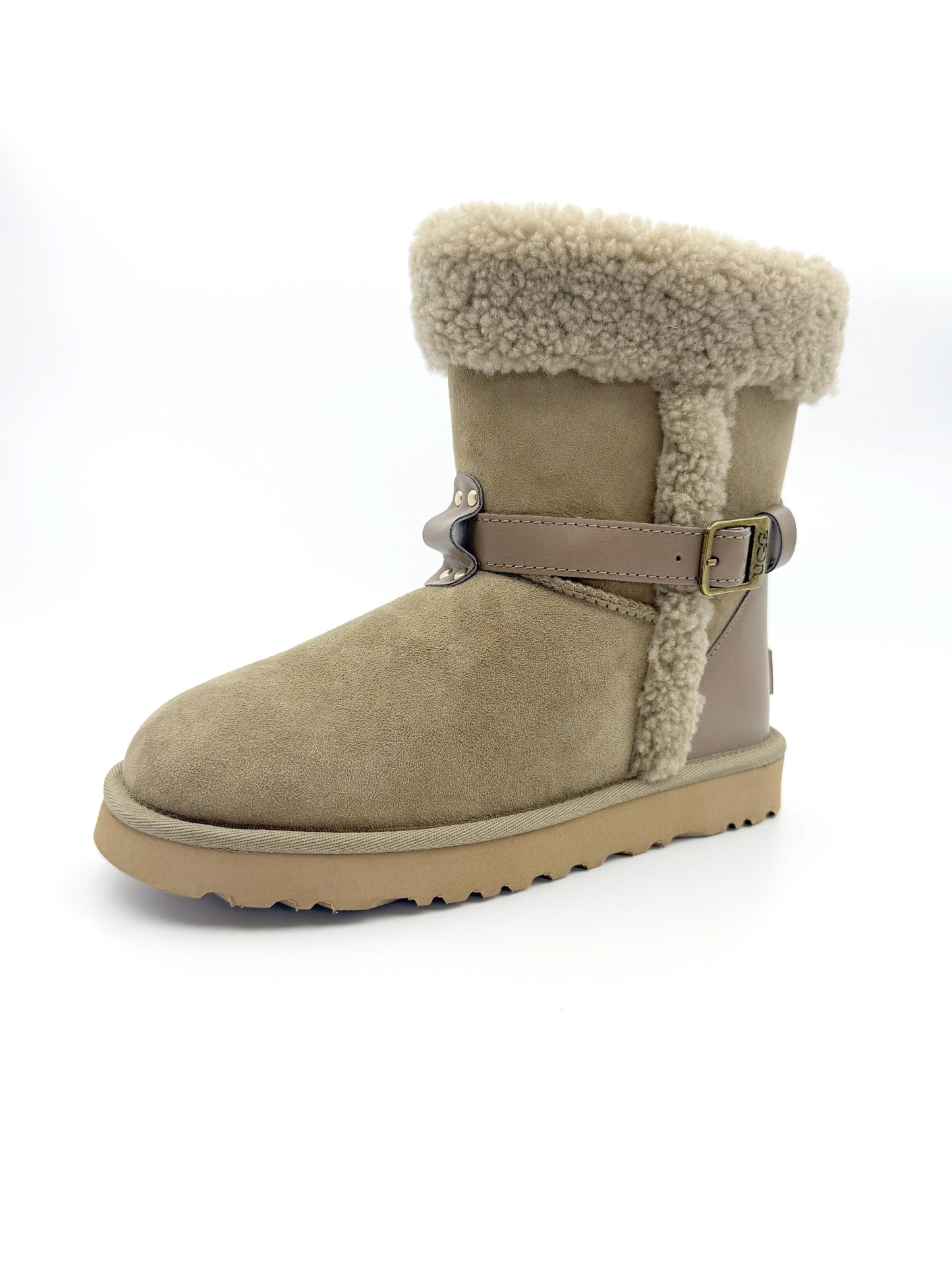 Women’s Genuine Sheepskin Winter Boots Fur Lined Warm Snow Boots Soft Shearling Ankle Boots Lightweight EVA Sole