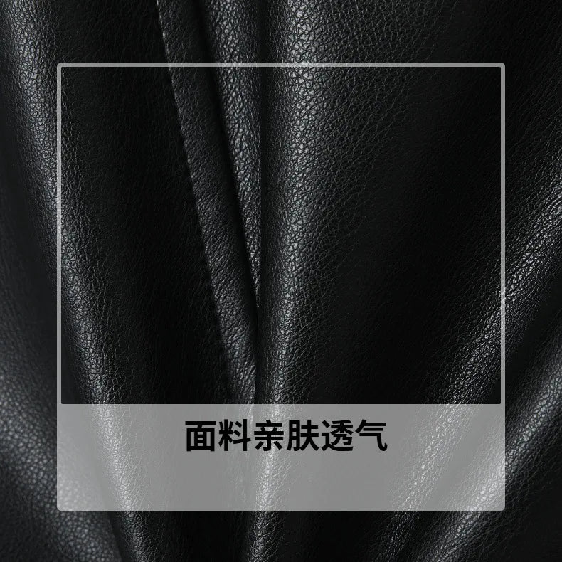 Luxury  Studded Leather Jacket, Motorcycle Slim Fit Punk Rock Women's Diamond Zipper Multi-Pocket Jacket zipper Coat Outwea