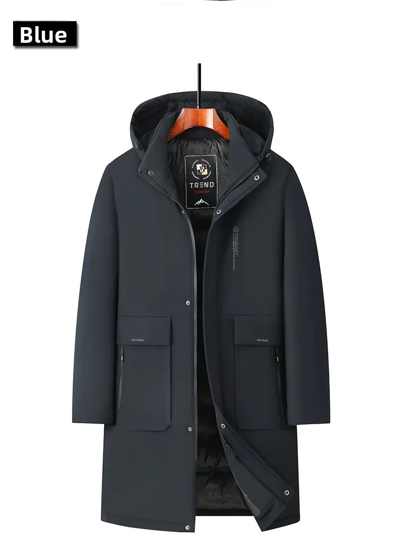 High End Traceless New Brand Business Casual Fashion Men Leather Jacket Faux PU Coats Autumn Winter Men Clothing 2026