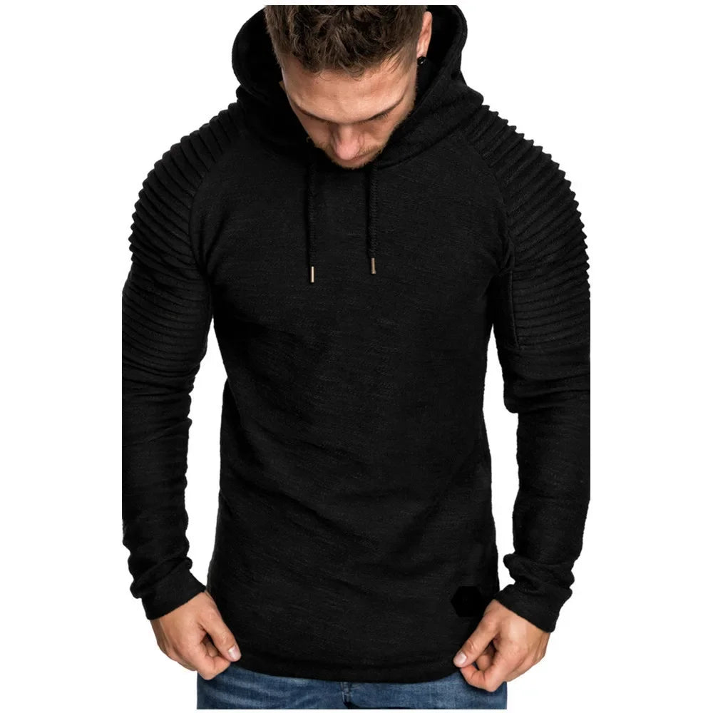 MRMT 2026 Brand New Hooded Sweatshirts Raglan Fringe Folds Long Sleeve Men Hoody Pullovers Clothing Man Hoodies Sweatshirts