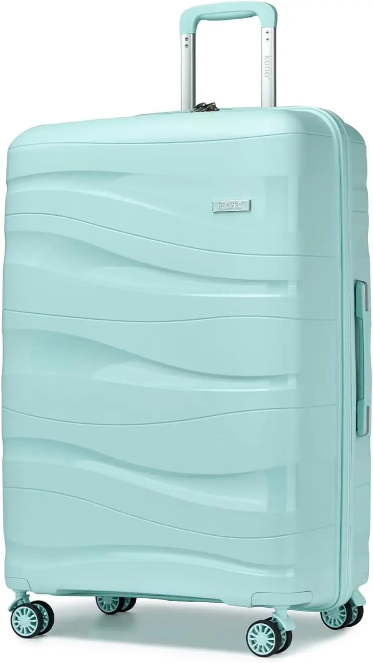 KONO Suitcase Lightweight Hard Case Trolley suitcase with TSA Lock Polypropylene (M/L/XL) (2/3/4 Pcs set)