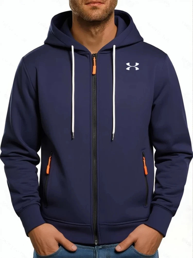 Casual Fashion Black Gray Zip Hip Hop Sportswear Sweatshirt Men/Women Publishing House Men's Hoodie promo streetwear promo