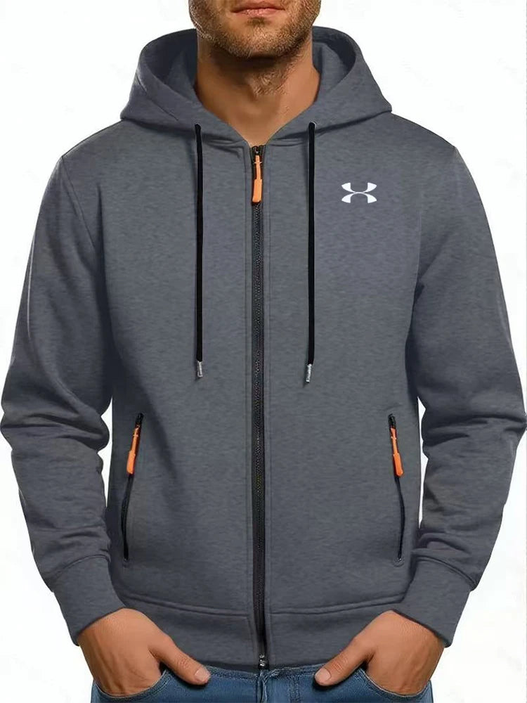 Casual Fashion Black Gray Zip Hip Hop Sportswear Sweatshirt Men/Women Publishing House Men's Hoodie promo streetwear promo