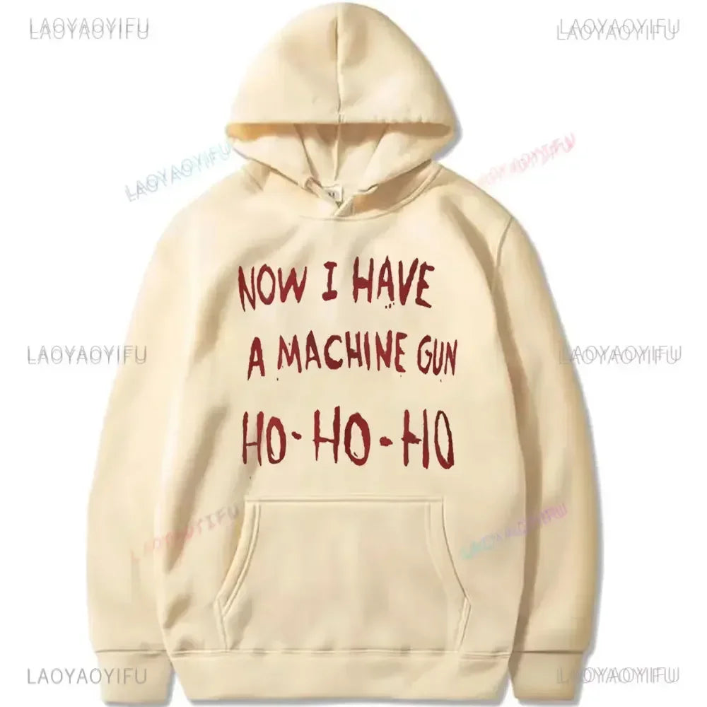 Now I Have A Machine Gun Die Hard Mclane Naktomi Plaza Unisex Jumper Sweater Men Women New in Hoodies & Sweatshirts Pullover