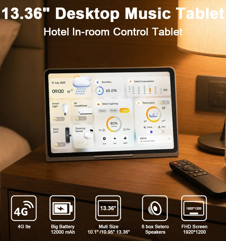 2026new 13.36" Android 16 Tablet Octa Core 1200x1920 FHD Multimedia Pad with 6 Hi-Fi Box Stereo Speakers Educational Professiona