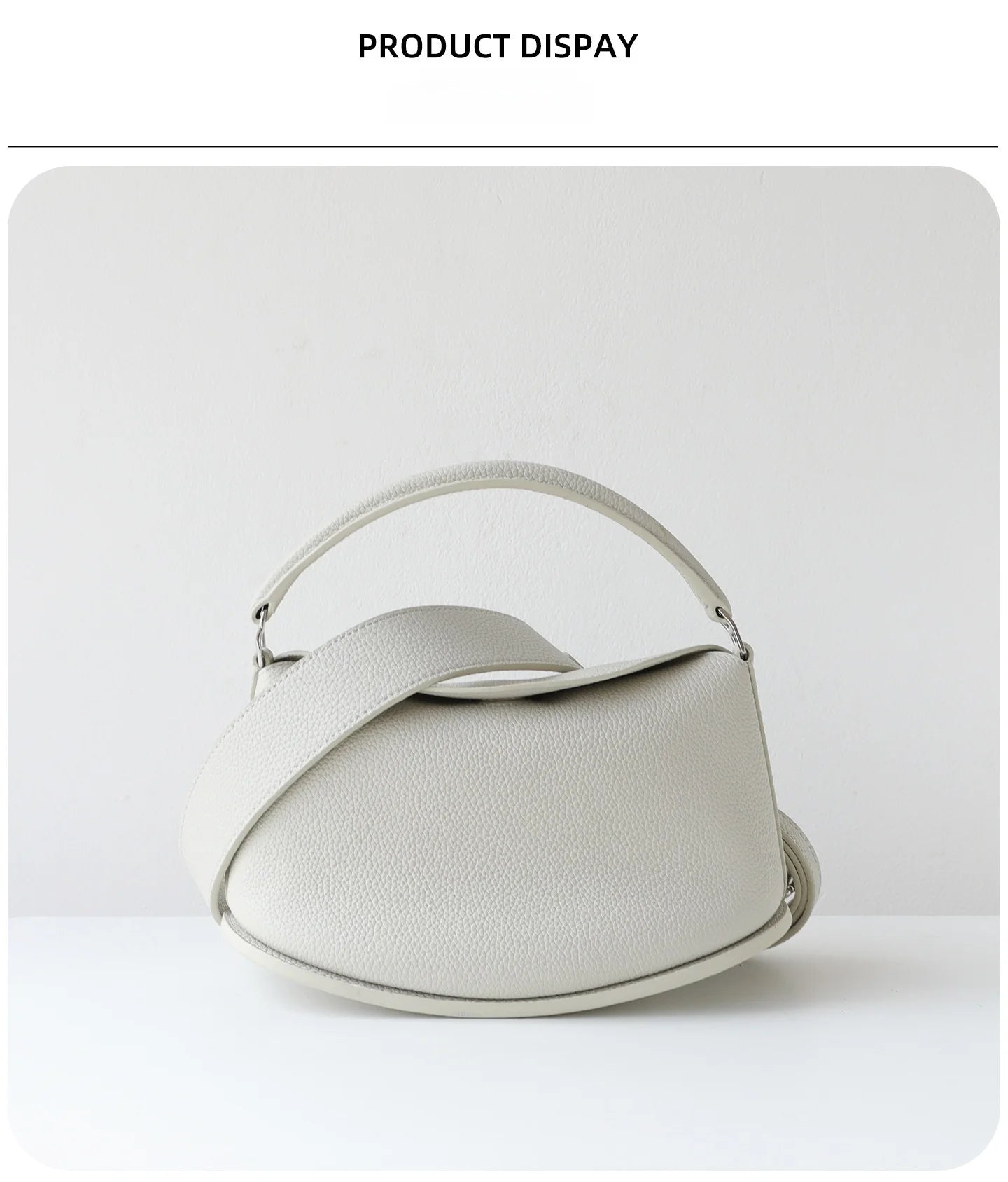 Spring Summer Full Grain Leather Women's Hobo Bag, Minimalist Lazy 3 Way Shoulder Crossbody Handbag, Daily Commute Tote