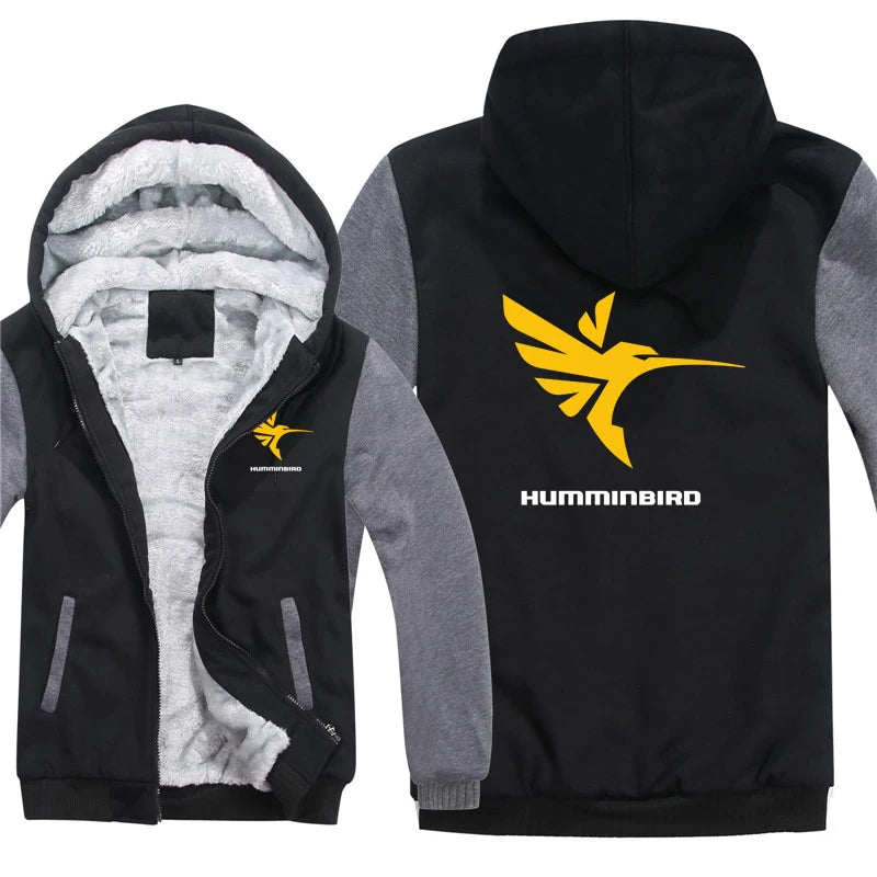 Humminbird Hoodies Men Cool Fashion Thicken Sweatshirts Pullover