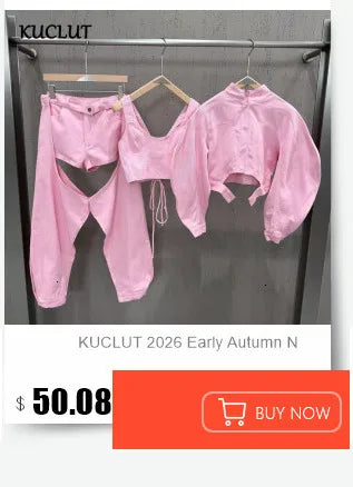 KUCLUT 2026 Autumn Stand Collar Cape With Ruffles Puffy PU Leather Jacket For Women Short Zipper Motorcycle Style Coat 1A4196