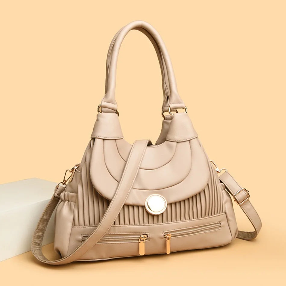 Genuine Brand Luxury Handbags for Women Designer Fashion Tote Bag High Quality Soft Pu Leather Shoulder Crossbody Hand Bags Sac