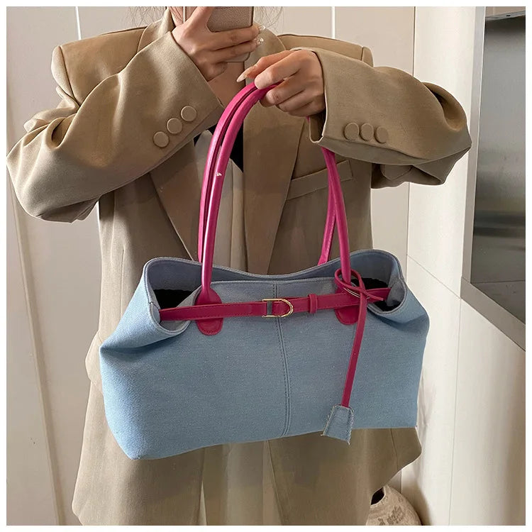 2026 High Quality Fashionable Versatile Commuting Handbag Simple Casual Large Capacity Single Armpit Shoulder Bag for Women