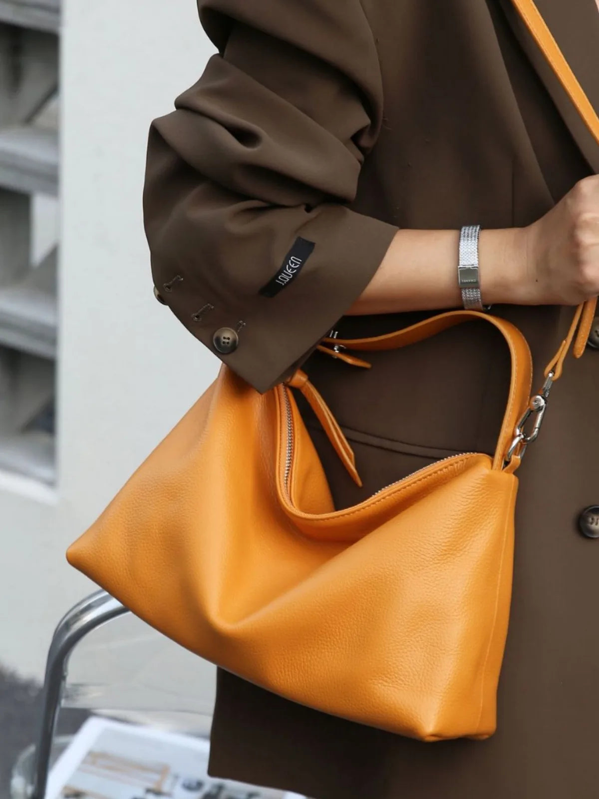 Vintage Messenger Bag Red Mom Bag Leather Bag Soft Leather Large Capacity Minimalist Crossbody Bag Women Female Luxury Bag
