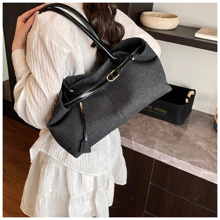 2026 High Quality Fashionable Versatile Commuting Handbag Simple Casual Large Capacity Single Armpit Shoulder Bag for Women