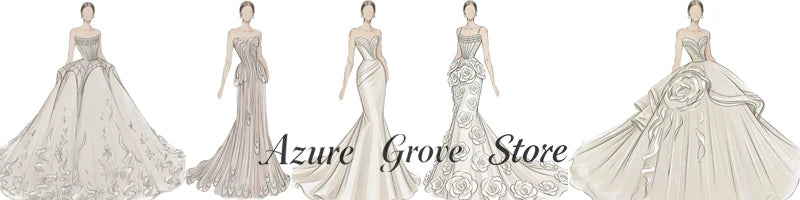 Azure Grove  Customized Strapless Flowers Lace Wedding Dress Woman's Mermaid Bridal Gowns Sleeveless Court Train Customized Prom