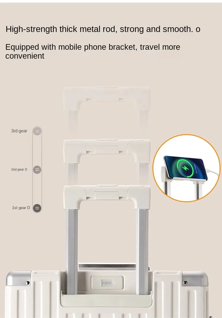 Large Capacity Suitcase 30-inch Sturdy and Durable ABS+PC Rolling Luggage Aluminum Frame Cabin Trolley Case 20 inch Boarding Box