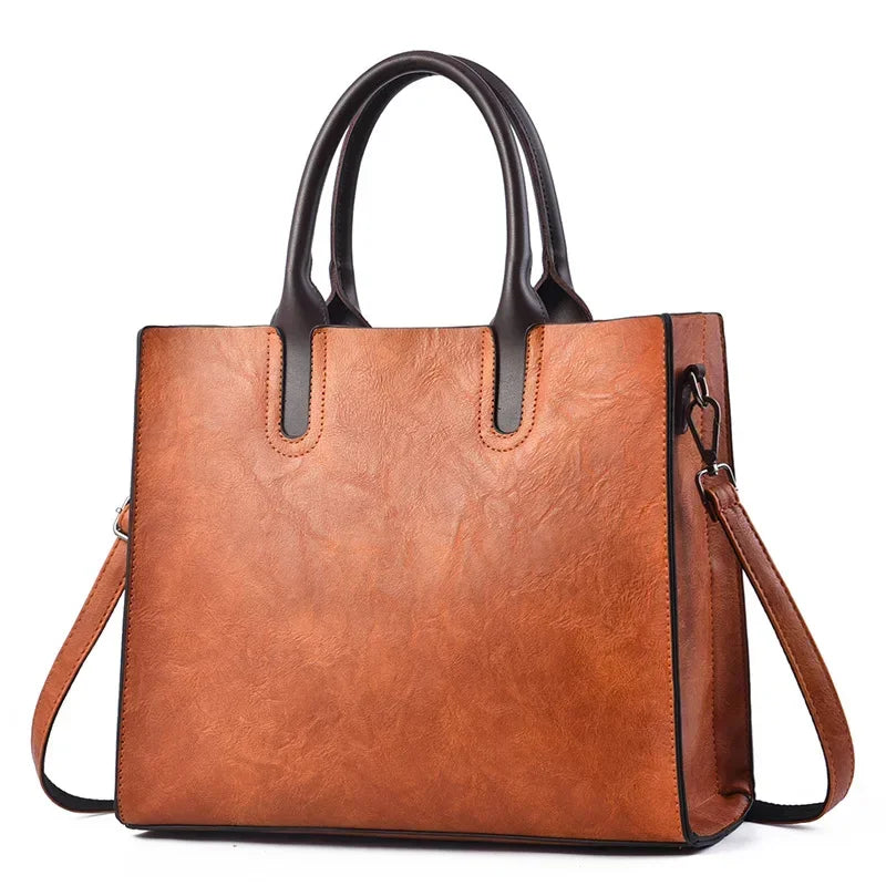 Large Capacity Women's Casual Tote Bag Women Leather Handbags Ladies Square Shoulder Bag Bolsas Femininas Fashion Crossbody Bag