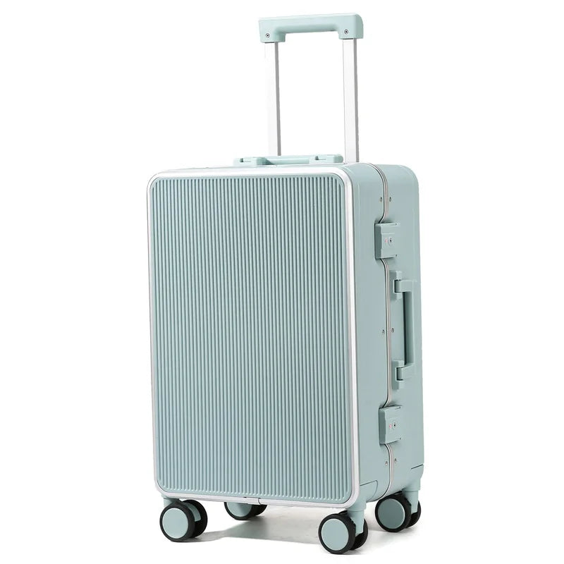 Sturdy Aluminium Frame Suitcase 28 inch Large Size Drop-resistant Trolley Case Business Suitcase 20 inch Boarding Box TSA lock