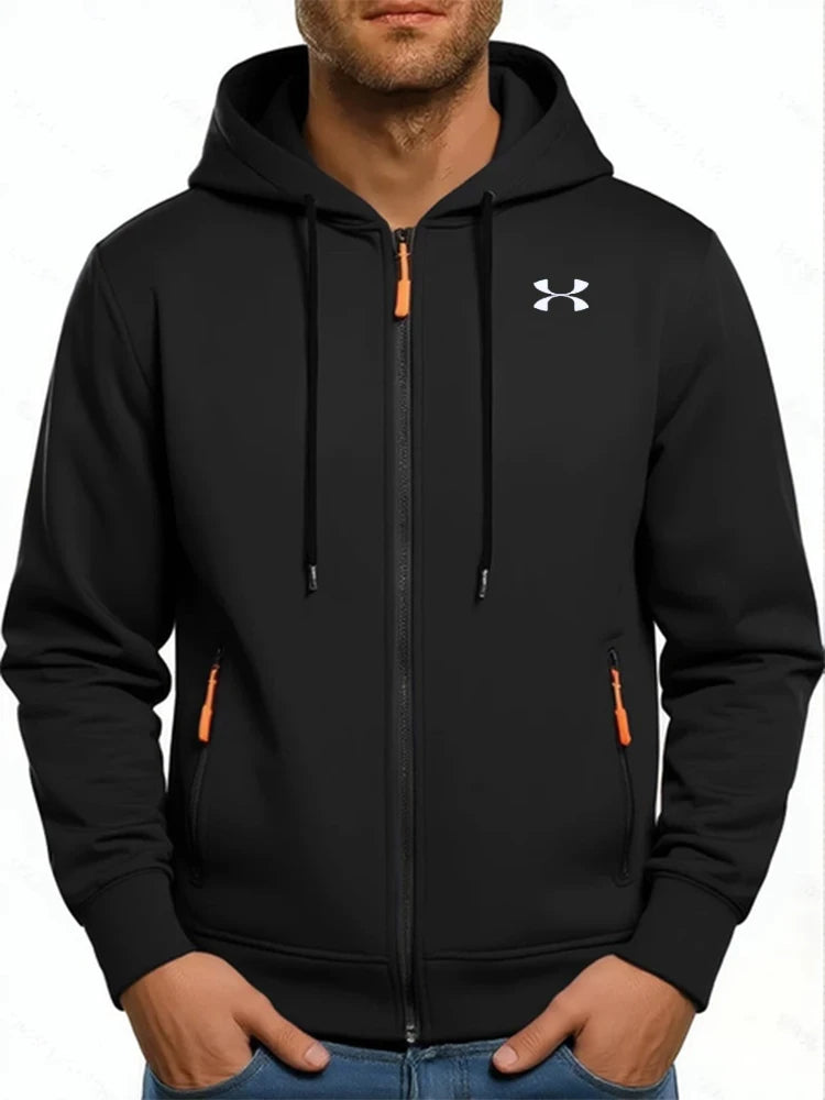 Casual Fashion Black Gray Zip Hip Hop Sportswear Sweatshirt Men/Women Publishing House Men's Hoodie promo streetwear promo