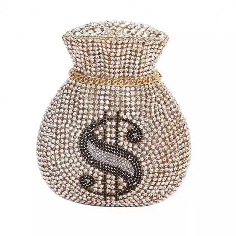 Fashion wallet brocade bagCrystal Bags Purse Purple Designer Women Party Clutches Mini Clutch Bags Drop Wedding Bridal Handbags