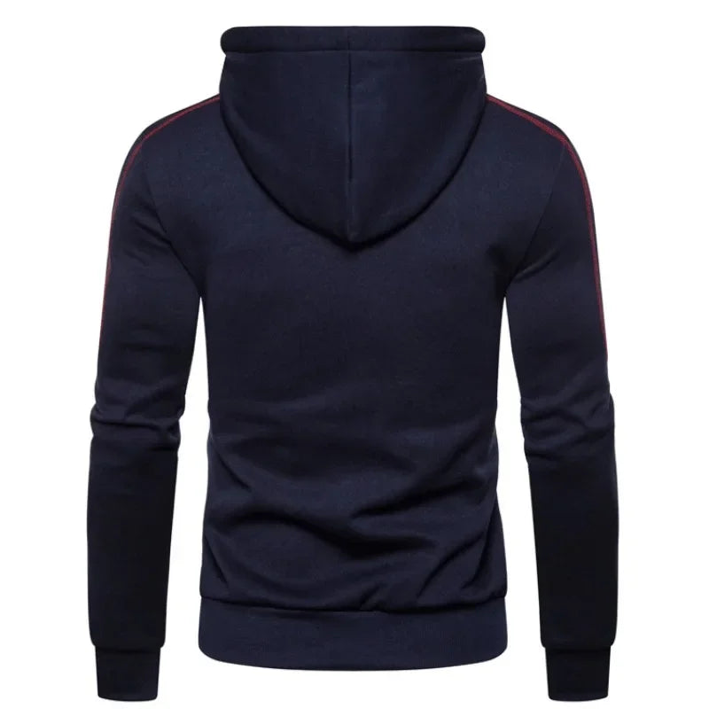 Casual Men Hoodie Sweatshirt 2025 Slim Male Zipper Streetwear Cardigan Hoodies Outerwear Black Sportswear Men Hooded Jacket