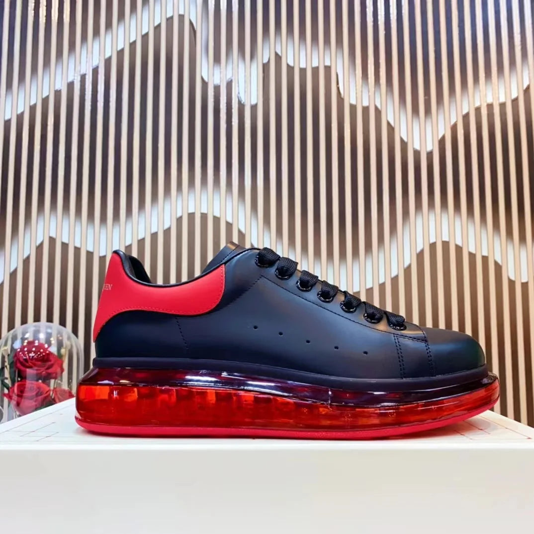 Handcrafted Leather Casual Sneakers Man Platform Trainers Unisex Originality Flat Loafers Men's Footwear