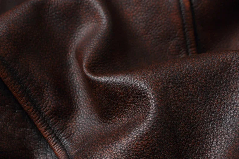 Vintage Red Brown Genuine Leather Jacket Men Soft Real Cowhide Black Winter Coat Biker Jackets Jaqueta Masculina De Couro