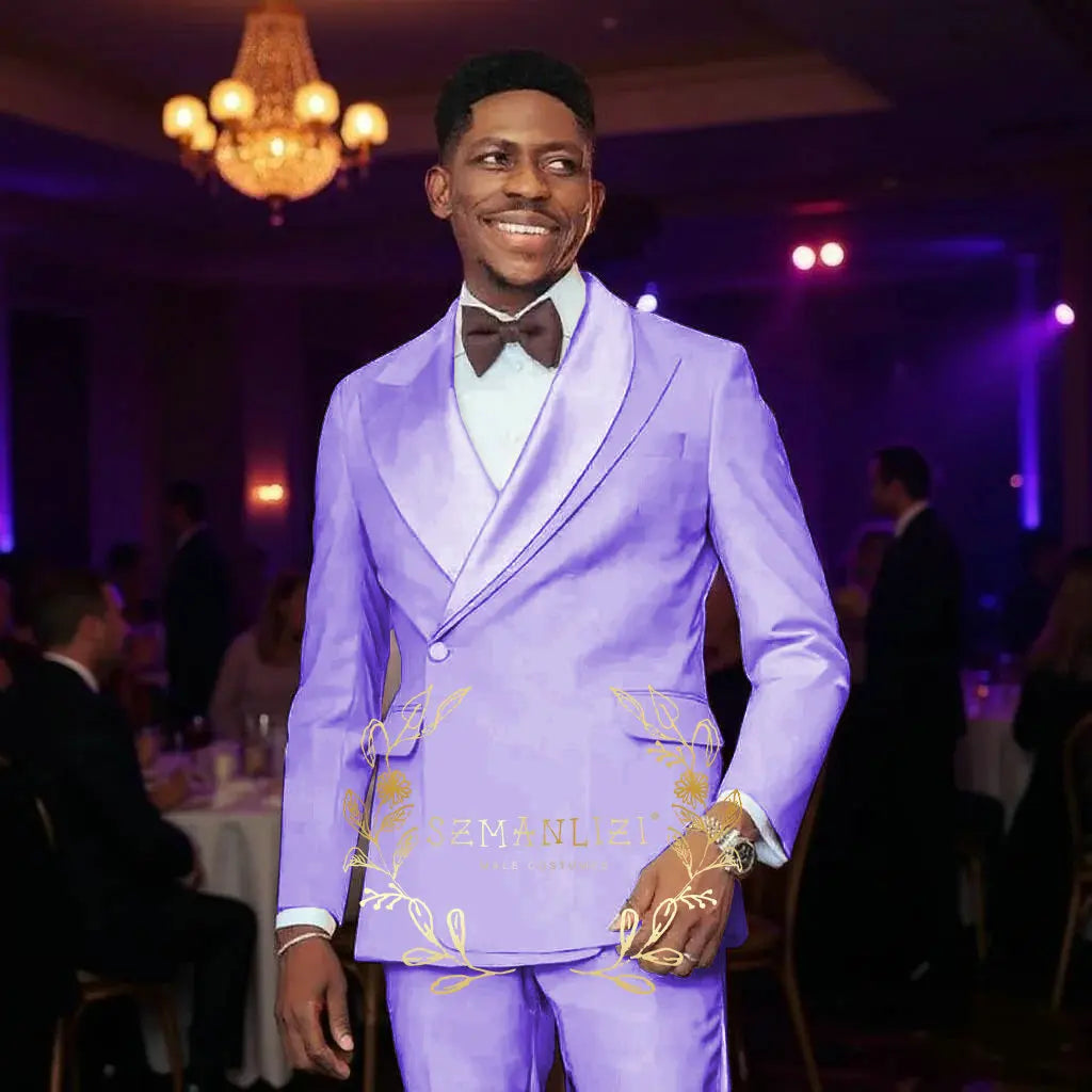 Beige Men's Wedding Suits Unique Collar Male Formal Groom Tuxedo Slim Fit Suit Outfits Elegant 2 Pieces Custom Made Male Suit